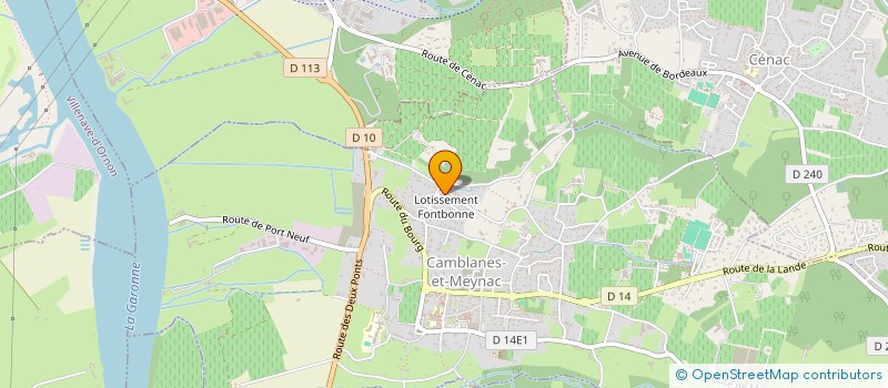 localisation de l'entreprise SCI C80  CAMBLANES-ET-MEYNAC