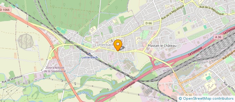 localisation de l'entreprise SCI CA  LUTTERBACH