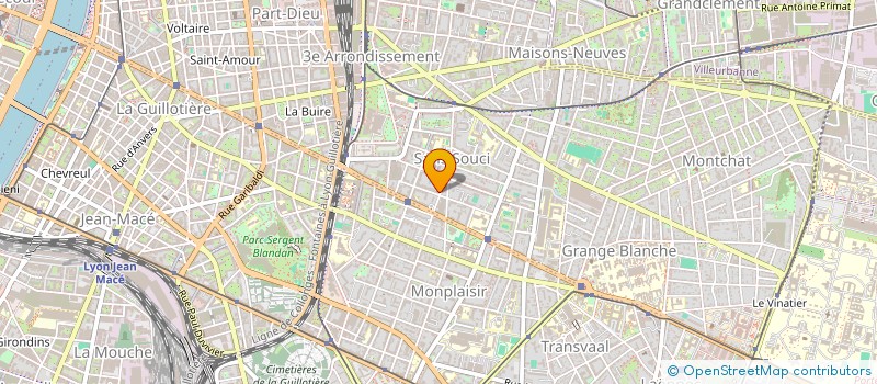 localisation de l'entreprise SCI CA.BE  LYON