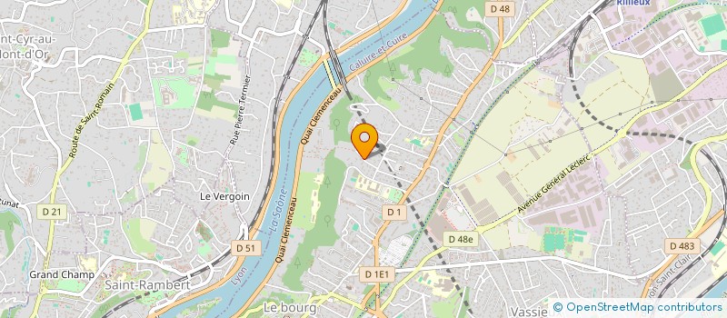 localisation de l'entreprise SCI CA'D'ORO  CALUIRE-ET-CUIRE