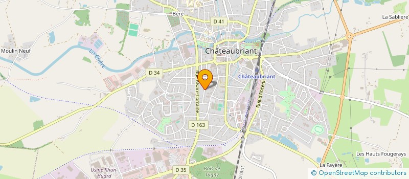 localisation de l'entreprise SCI CA POIRIER  CHATEAUBRIANT