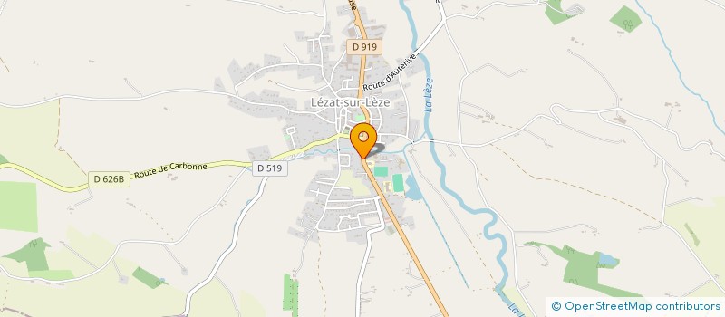localisation de l'entreprise SCI CA2M à LEZAT-SUR-LEZE