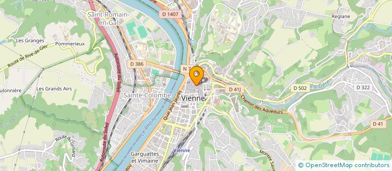 localisation de l'entreprise SCI CA2P  VIENNE