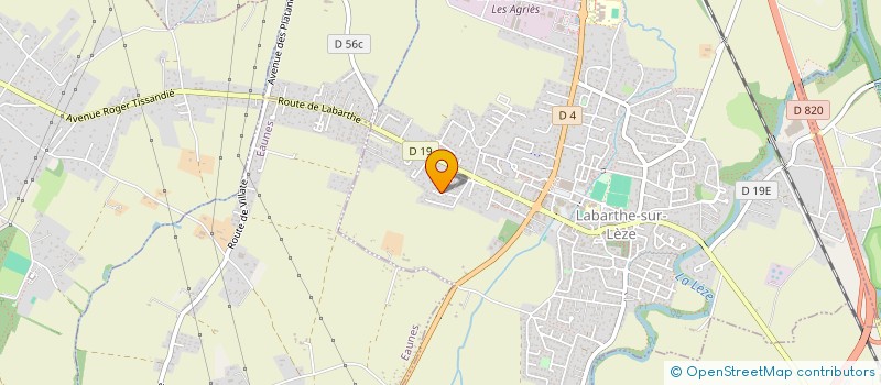 localisation de l'entreprise SCI CAAC31  LABARTHE-SUR-LEZE