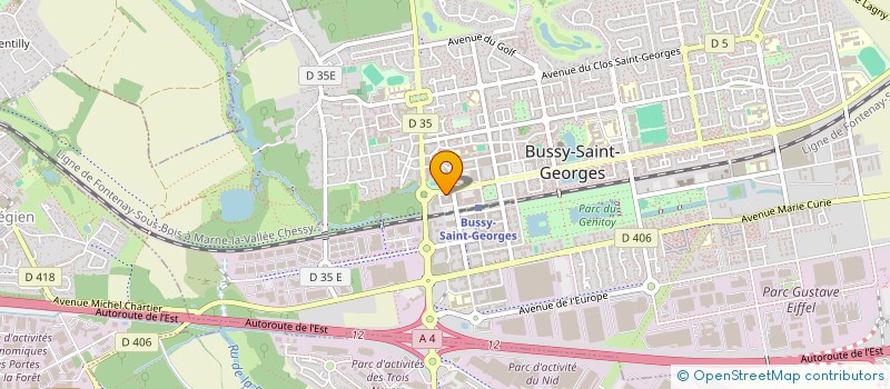 localisation de l'entreprise SCI CAANEL  BUSSY-SAINT-GEORGES