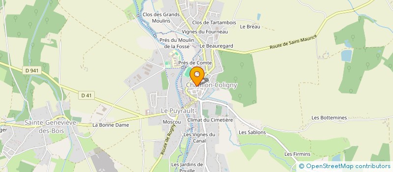 localisation de l'entreprise SCI CAAV à CHATILLON-COLIGNY
