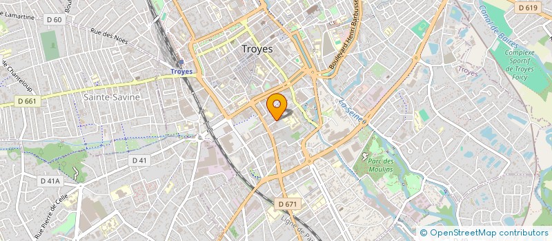 localisation de l'entreprise SCI CAB 1 à TROYES