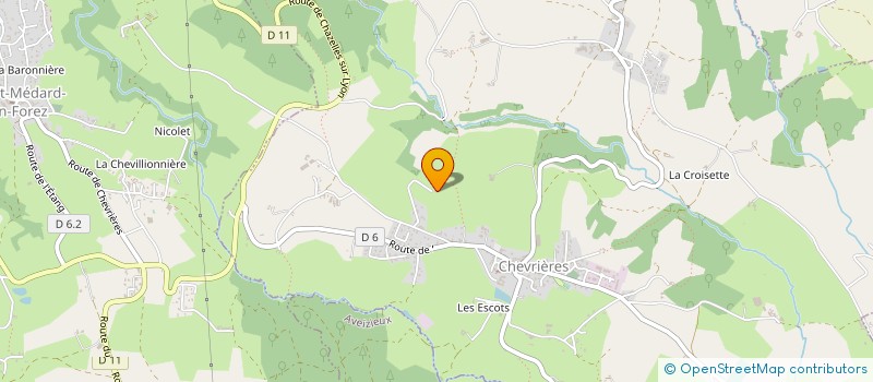 localisation de l'entreprise SCI CAB 15 EB  CHEVRIERES