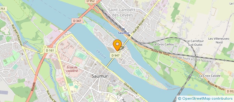 localisation de l'entreprise SCI CAB 2000  SAUMUR