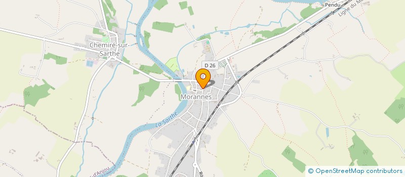 localisation de l'entreprise SCI CAB  MORANNES SUR SARTHE-DAUMERAY