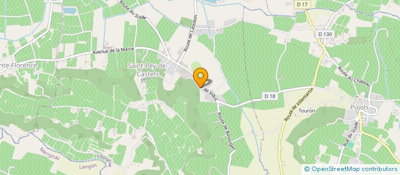 localisation de l'entreprise SCI CAB  SAINT-PEY-DE-CASTETS