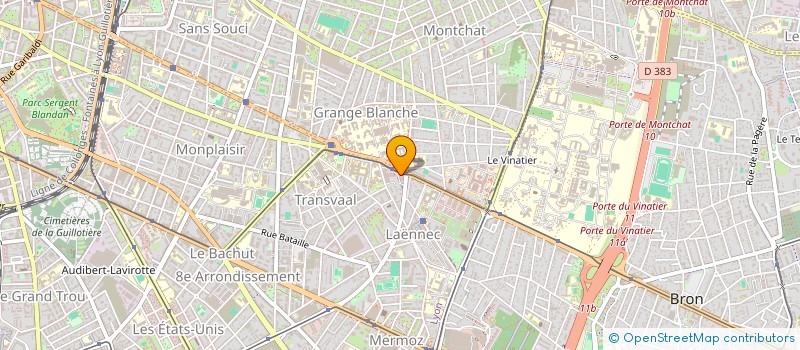 localisation de l'entreprise SCI CAB ANESTECIA  LYON