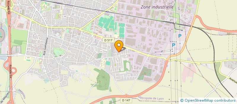 localisation de l'entreprise SCI CAB-DEN  MEYZIEU