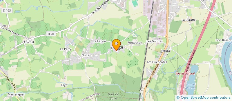 localisation de l'entreprise SCI CAB IMMOBILIER  SAINT GEORGES DE RENEINS