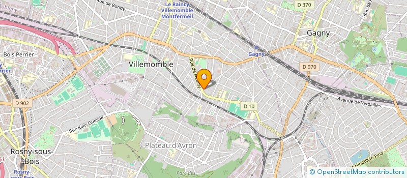 localisation de l'entreprise SCI CAB LMFT à VILLEMOMBLE