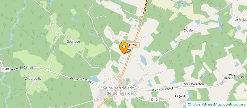 localisation de l'entreprise SCI CAB'S  SAINT-BARTHELEMY-DE-BELLEGARDE