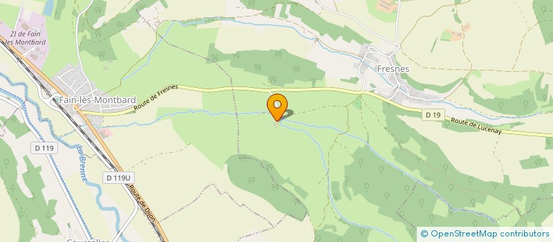 localisation de l'entreprise SCI CABA  FAIN-LES-MOUTIERS