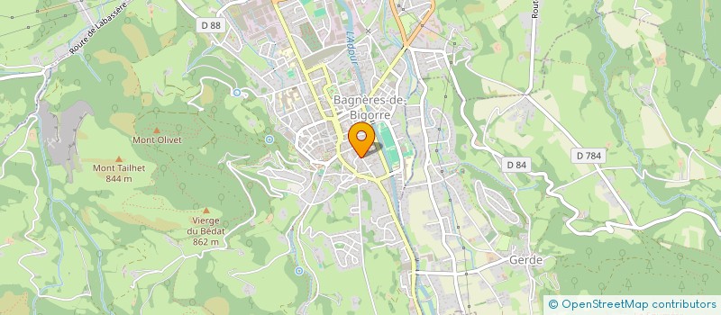 localisation de l'entreprise SCI CABADUR  BAGNERES-DE-BIGORRE