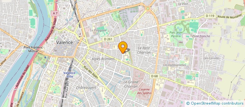 localisation de l'entreprise SCI CABAN à VALENCE