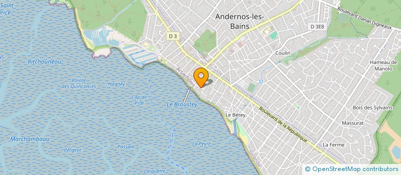 localisation de l'entreprise SCI CABANE & PONGO  ANDERNOS-LES-BAINS