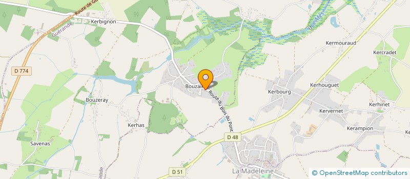 localisation de l'entreprise SCI CABANE ROUSSEAU  GUERANDE