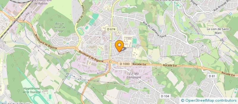 localisation de l'entreprise SCI CABANIERS à ANGOULEME