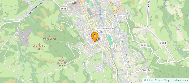 localisation de l'entreprise SCI CABARDOS  BAGNERES-DE-BIGORRE