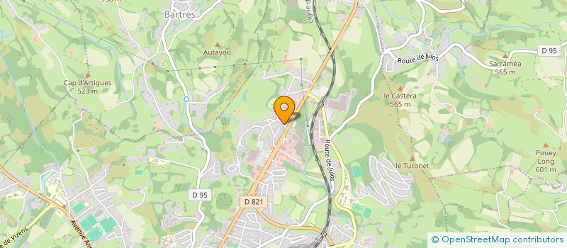 localisation de l'entreprise SCI CABARRY  LOURDES