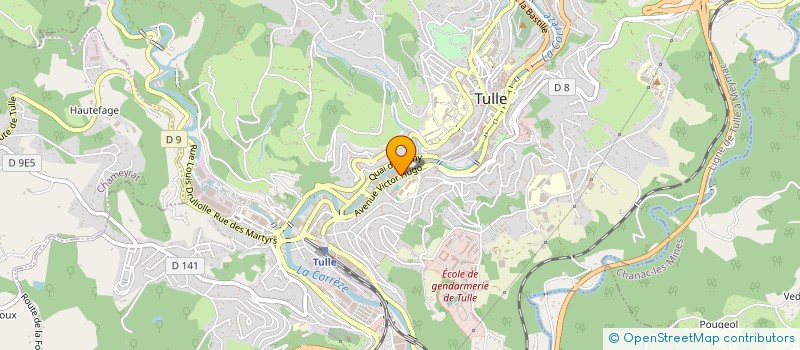 localisation de l'entreprise SCI CABASSUR  TULLE