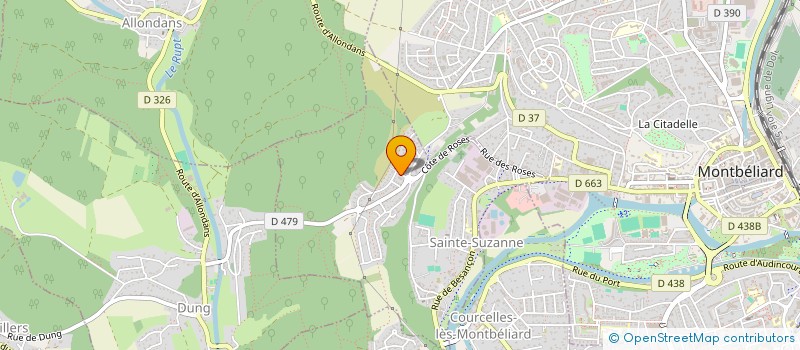 localisation de l'entreprise SCI CABBRI  SAINTE-SUZANNE