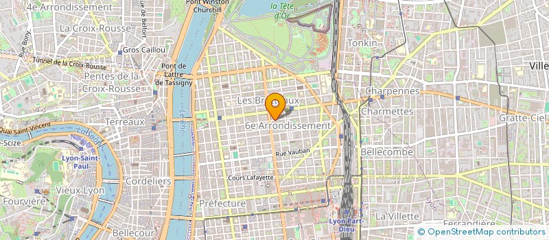 localisation de l'entreprise SCI CABE  LYON 6EME