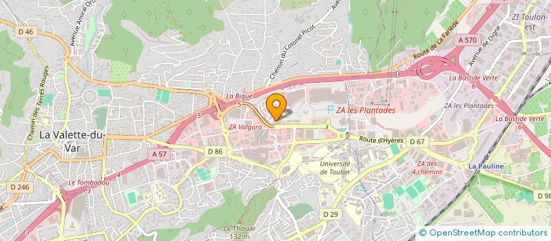localisation de l'entreprise SCI CABEA à LA VALETTE-DU-VAR