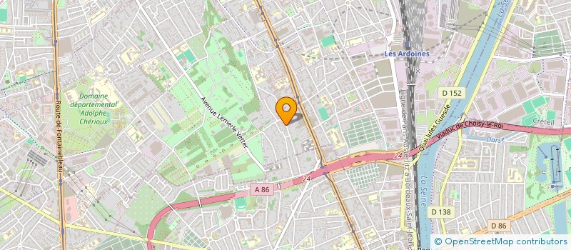 localisation de l'entreprise SCI CABECA 65  VITRY-SUR-SEINE