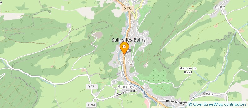 localisation de l'entreprise SCI CABEGE  SALINS-LES-BAINS