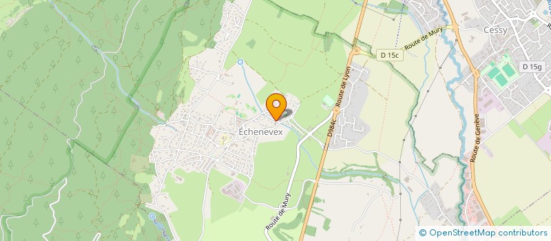 localisation de l'entreprise SCI CABEL  ECHENEVEX