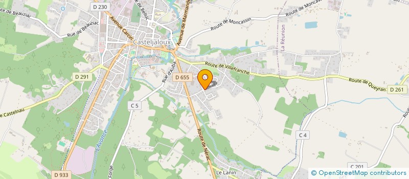 localisation de l'entreprise SCI CABER  CASTELJALOUX