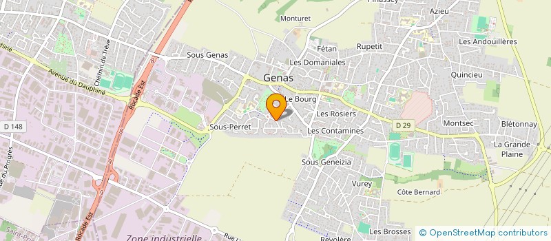 localisation de l'entreprise SCI CABESAC  GENAS