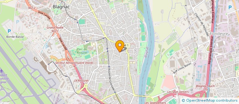 localisation de l'entreprise SCI CABETINE  BLAGNAC