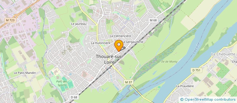 localisation de l'entreprise SCI CABHALBARDE  THOUARE-SUR-LOIRE