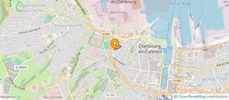 localisation de l'entreprise SCI CABIN à CHERBOURG-EN-COTENTIN