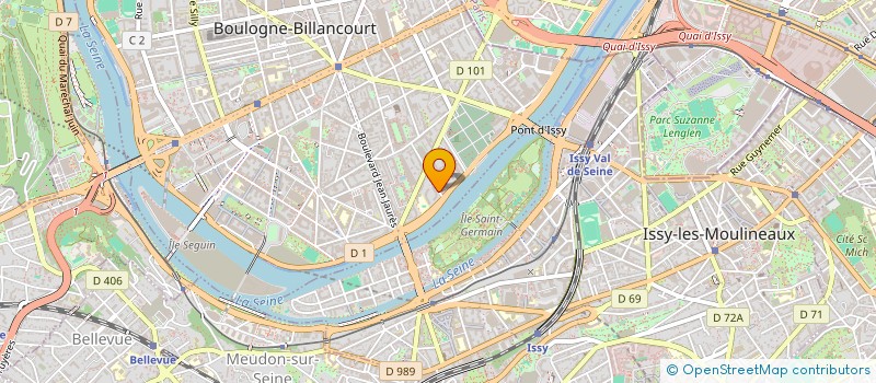 localisation de l'entreprise SCI CABINERIC à BOULOGNE BILLANCOURT