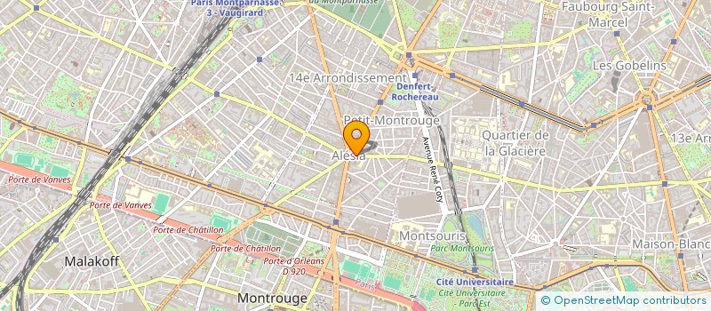 localisation de l'entreprise SCI CABINET ALESIA  PARIS