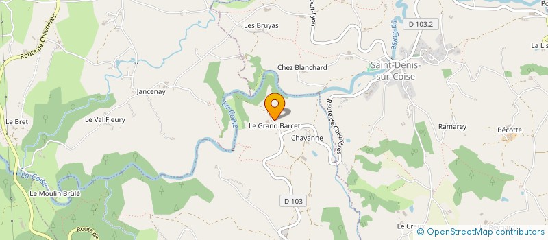 localisation de l'entreprise SCI CABINET B  CHEVRIERES