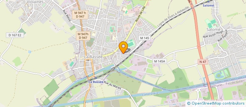 localisation de l'entreprise SCI CABINET BOCQUET LA BASSEE  SALOME