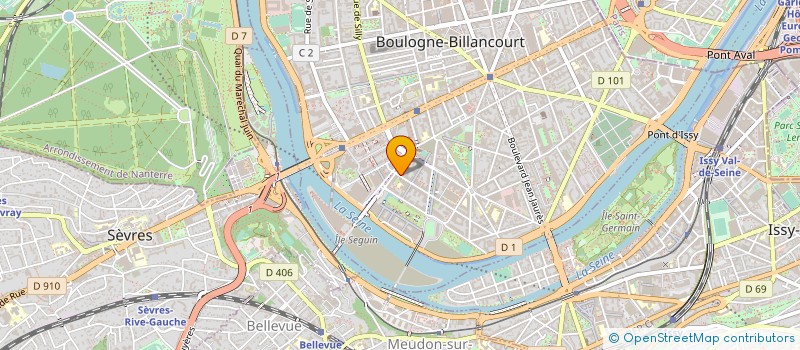 localisation de l'entreprise SCI CABINET BONTEMPS à BOULOGNE-BILLANCOURT