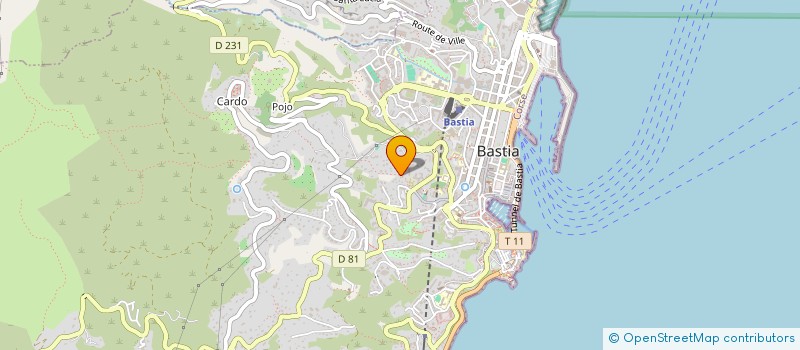 localisation de l'entreprise SCI CABINET CARRIERE à BASTIA