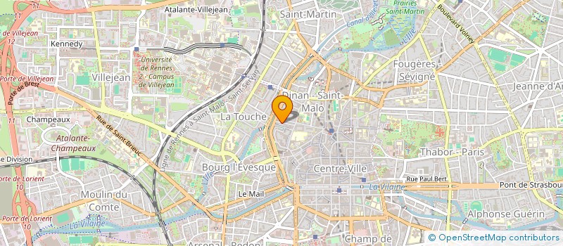 localisation de l'entreprise SCI CABINET D'OPHTALMOLOGIE BAIN DE BRETAGNE  RENNES