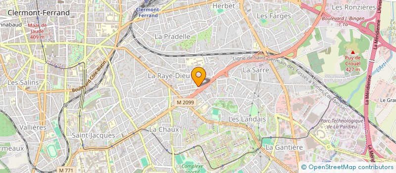 localisation de l'entreprise SCI CABINET D'ORTHOPHONIE DE SEGONZAC IRTHUM  CLERMONT-FERRAND