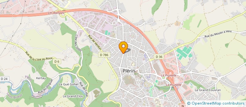 localisation de l'entreprise SCI CABINET D ORTHOPHONIE DES ROSAIRES  PLERIN