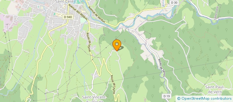 localisation de l'entreprise SCI CABINET D'OSTEOPATHIE GB  SAINT-VINCENT-DU-PENDIT